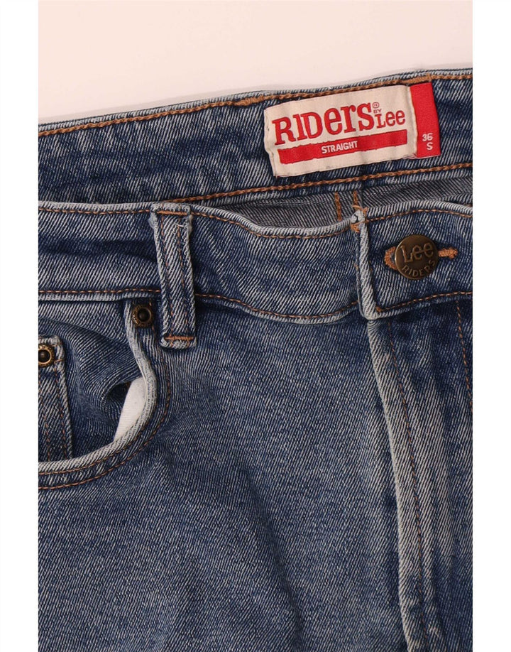 Lee Herren Riders Straight Jeans W36 L30 Blaue Baumwolle