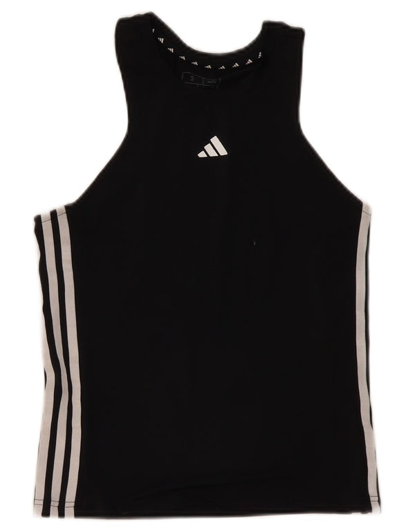 Adidas Damen Aeroready Slim Fit Weste Top UK 8/10 Small Schwarz Polyester
