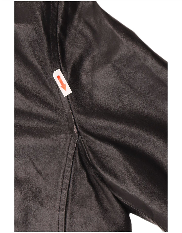 Vintage Herren Lederjacke EU 48 mittelschwarzes Leder