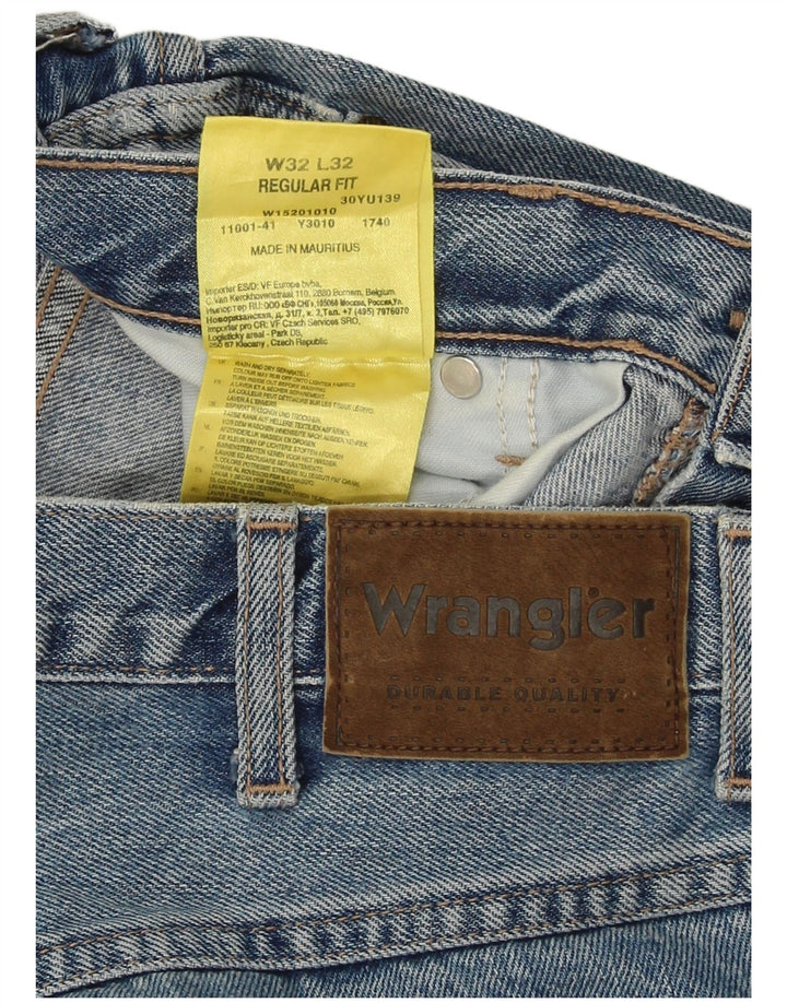 Wrangler Herren-Jeans mit normaler Passform, gerade Passform, W32, L32, Blau, Baumwolle
