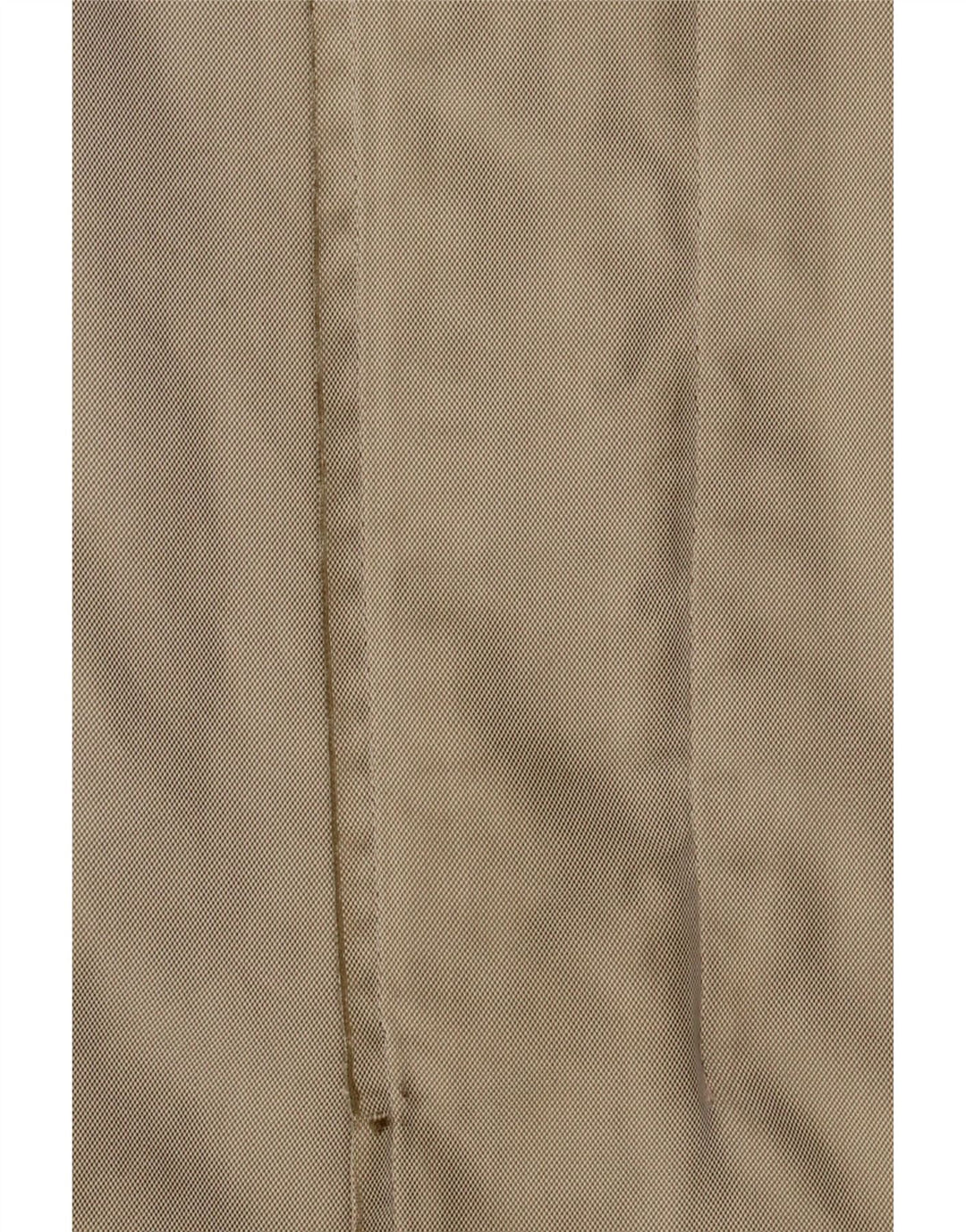 Massimo Dutti Herrenmantel EU 40 Große Khaki-Baumwolle