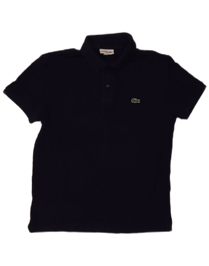 Lacoste Herren Slim Fit Poloshirt Größe 4 Medium Marineblau Baumwolle