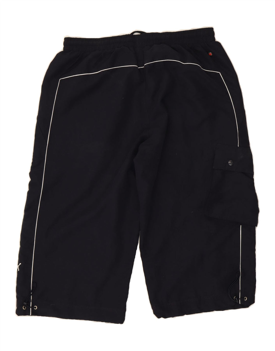 PUMA Mens Bermuda Sport Shorts Large Black Polyester Vintage Puma and Second-Hand Puma from Messina Hembry 