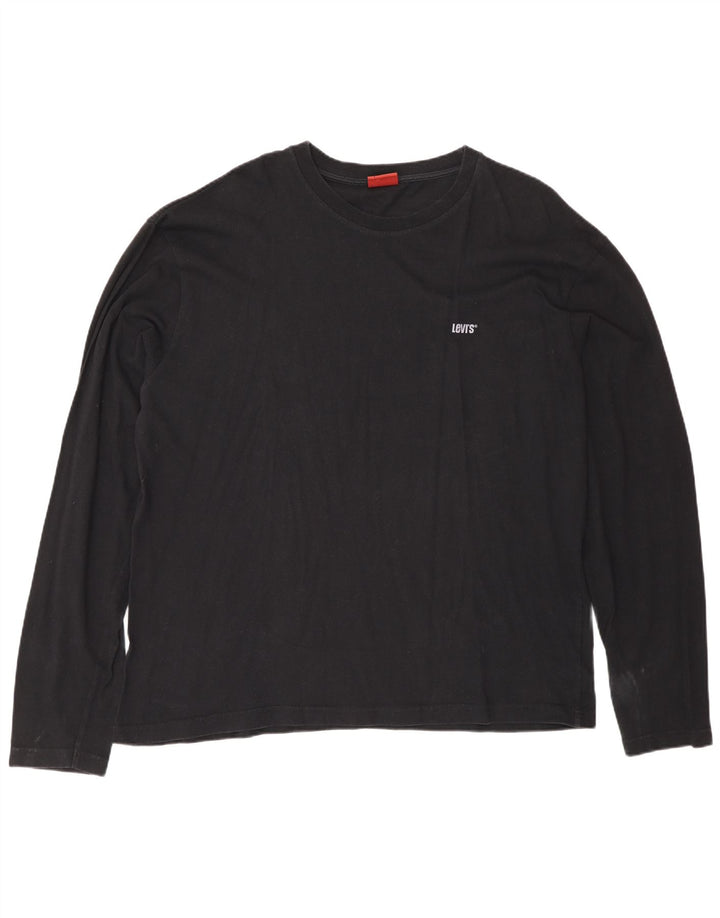 Levi's Herren Top Langarm XL Schwarz Baumwolle