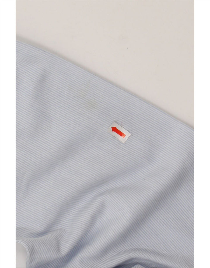 ARMANI JUNIOR Hemd für Jungen, 13–14 Jahre, blaue Nadelstreifen-Baumwolle