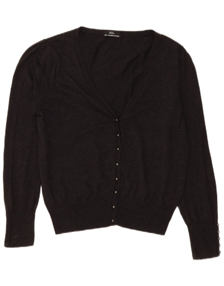 MARKS & SPENCER Damen-Cardigan-Pullover UK 16 Große graue Viskose