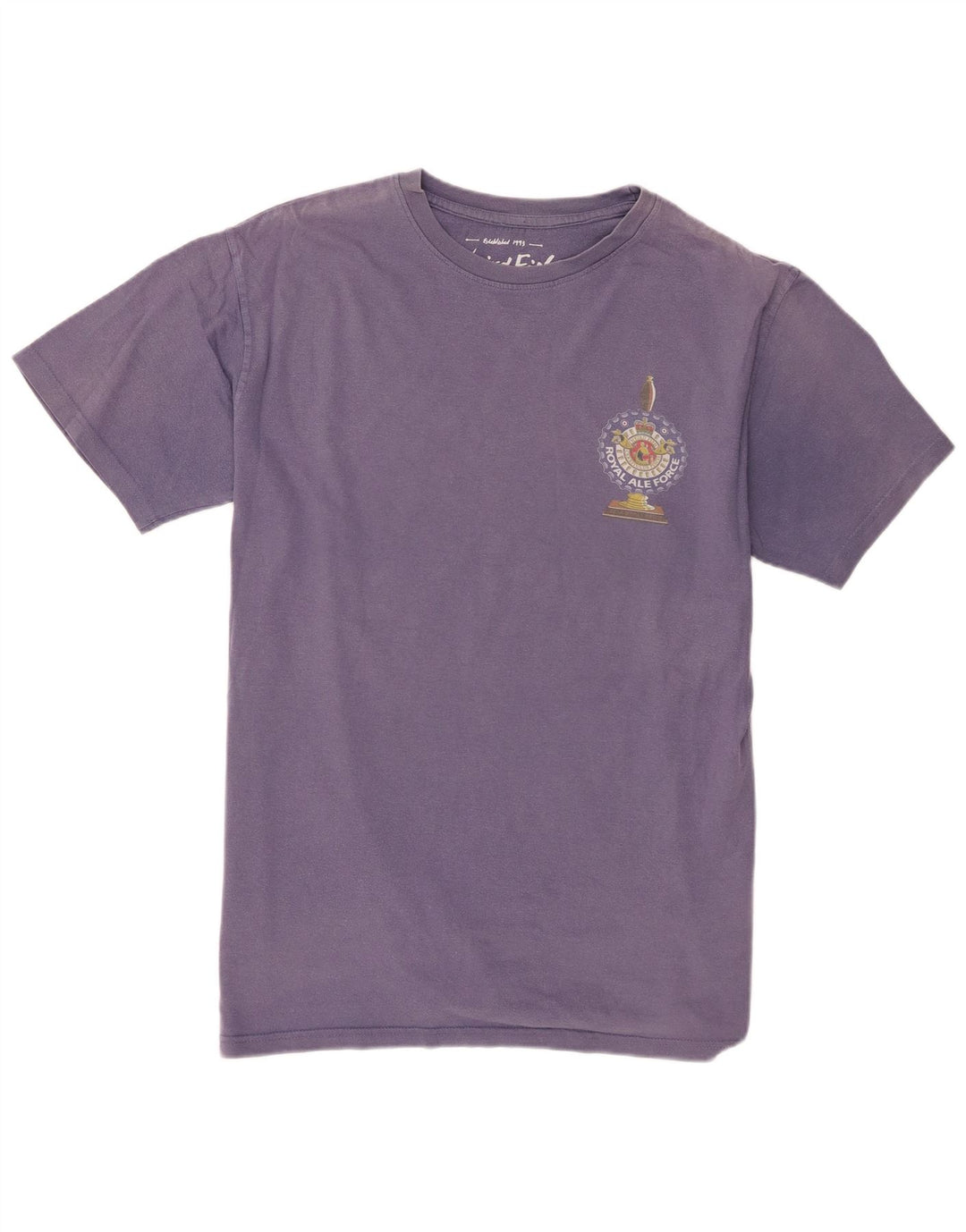 Weird Fish Herren-T-Shirt mit Grafik, Größe L, Lila, Baumwolle