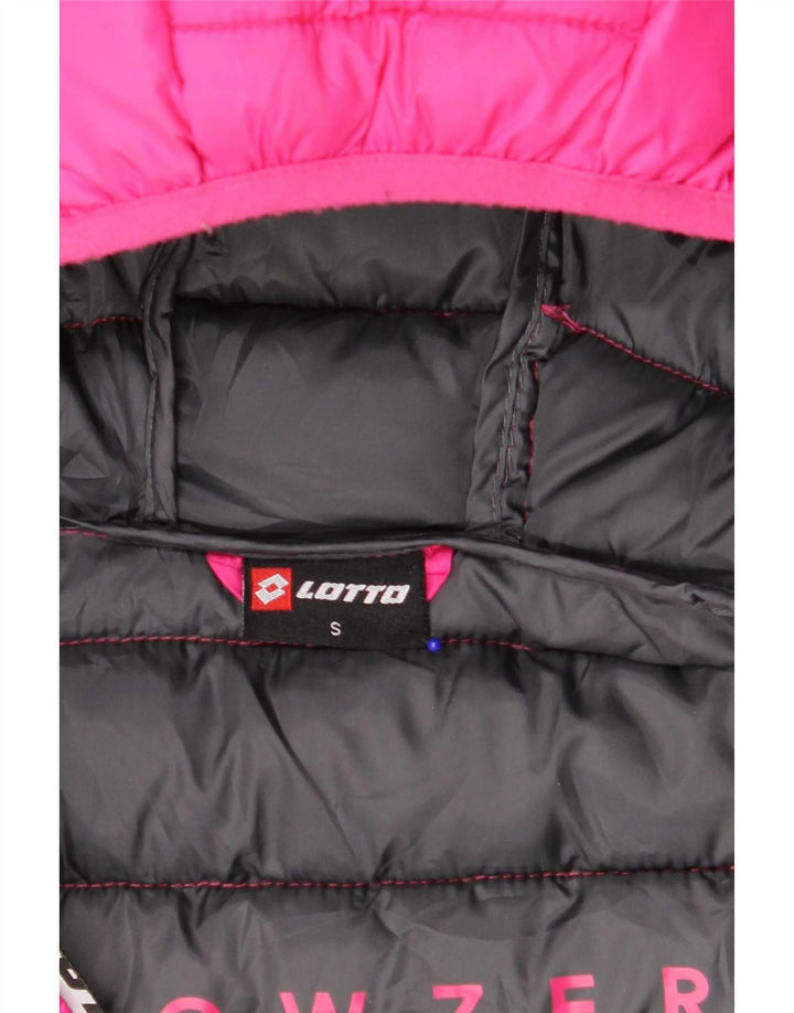 Lotto Damen-Jacke mit Kapuze, gepolstert, UK 10, Größe S, rosa, Polyester