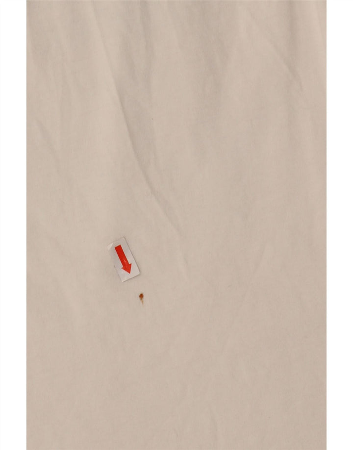 Champion Womens Crop Graphic Vest Top UK 14 Large Off White Colourblock