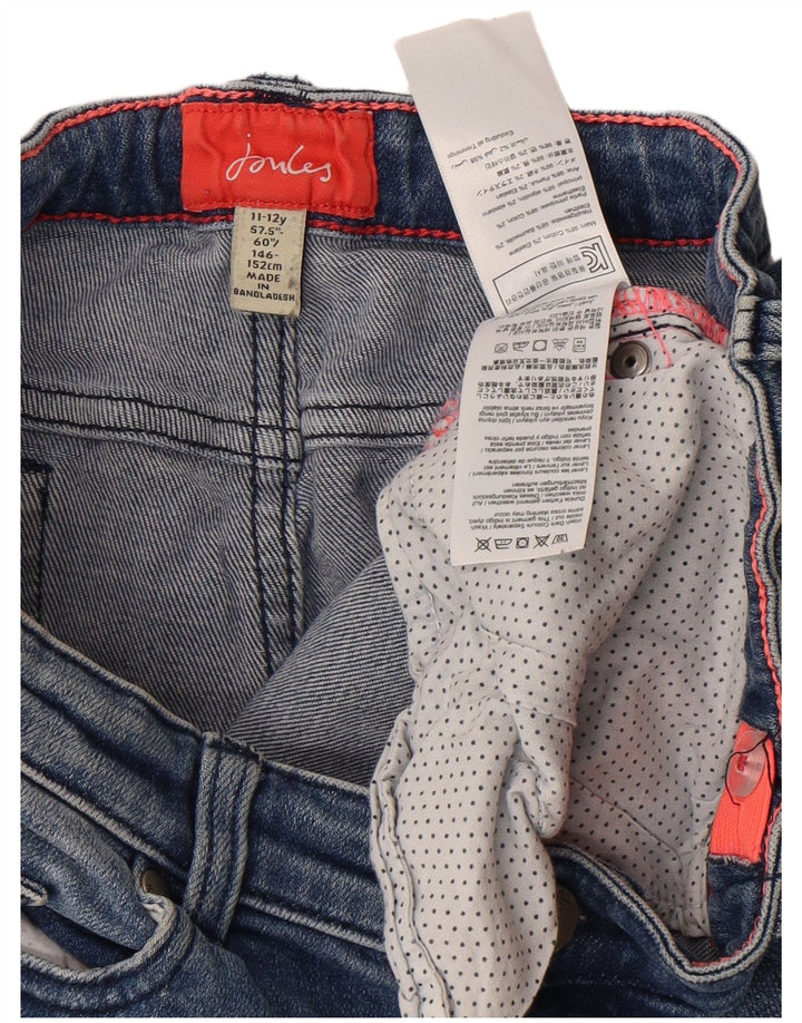 Joules Mädchen-Jeansshorts, 11–12 Jahre, W26, blaue Baumwolle