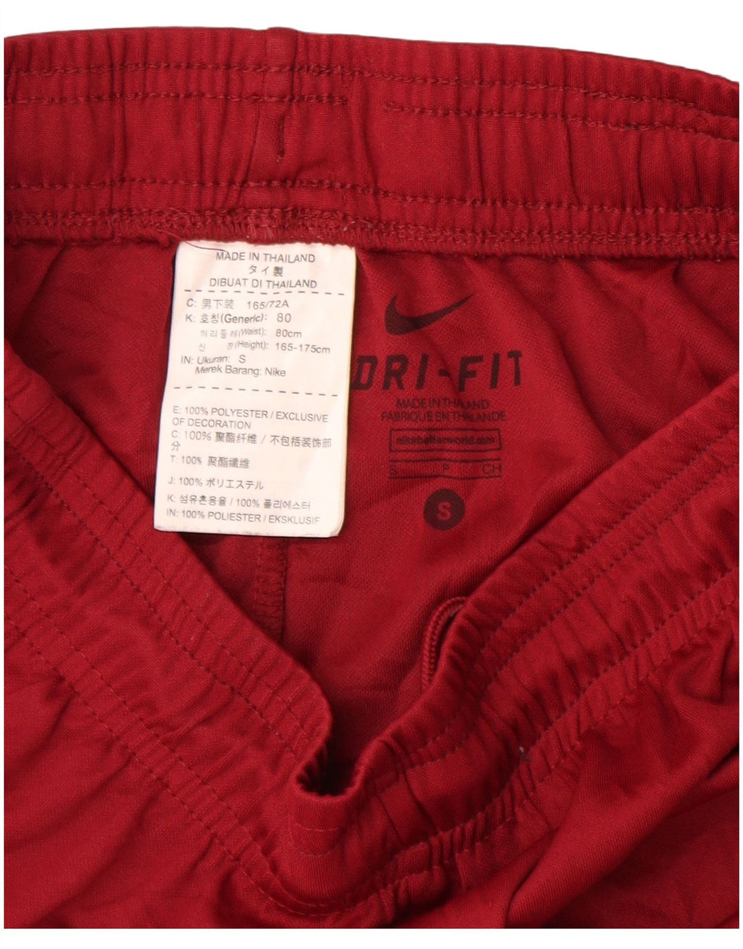 Nike Herren Dri Fit Sportshorts, Größe S, Rot, Polyester