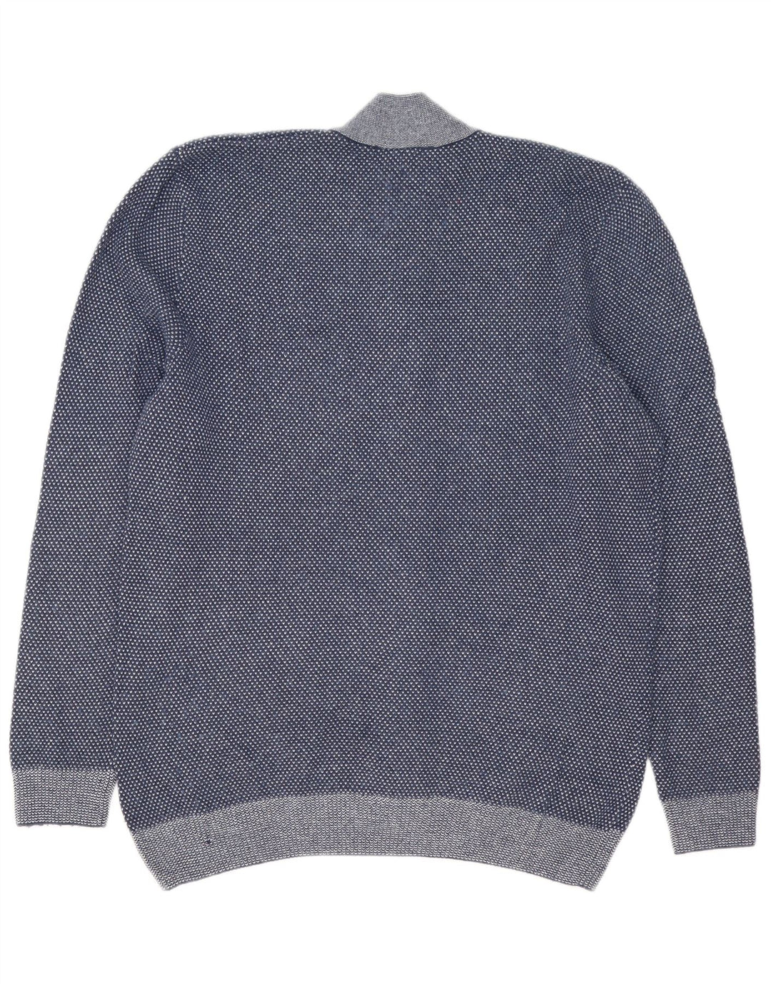 Lacoste Herren-Strickjacke, Größe 5, groß, Marineblau meliert
