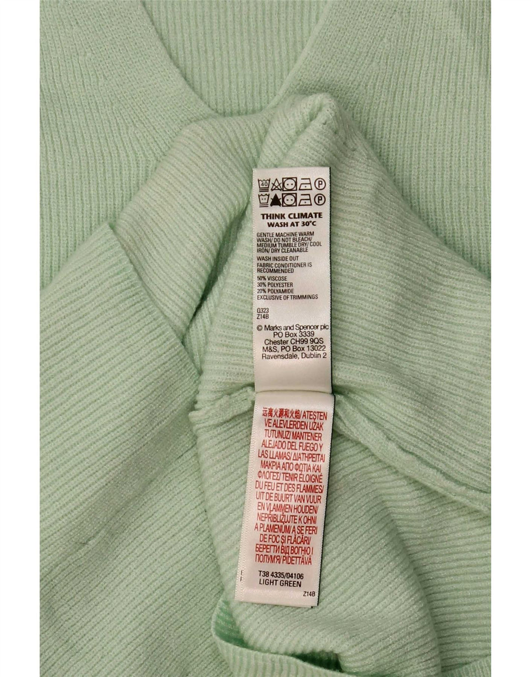 Marks & Spencer Damen Blusentop UK 12 Mittelgrüne Viskose