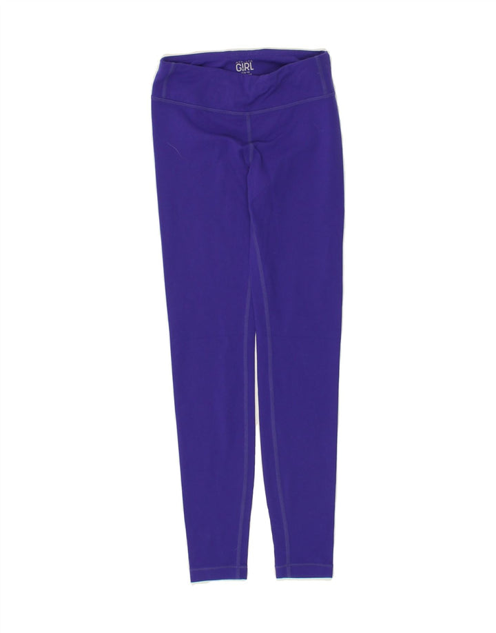 ATHLETA Girls Leggings 8-9 Years Medium Purple Nylon Vintage Athleta and Second-Hand Athleta from Messina Hembry 