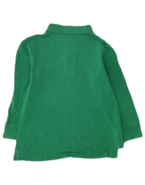Polo Ralph Lauren Langarm-Poloshirt für Jungen, 3–4 Jahre, grüne Baumwolle