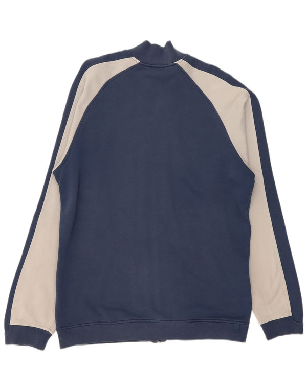 Adidas Herren-Trainingsanzug mit grafischem Oberteil, große marineblaue Farbblock-Baumwolle