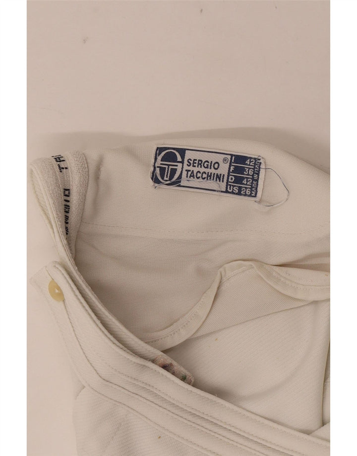 Sergio Tacchini Damen Chinoshorts IT 42 Medium W26 Weiß