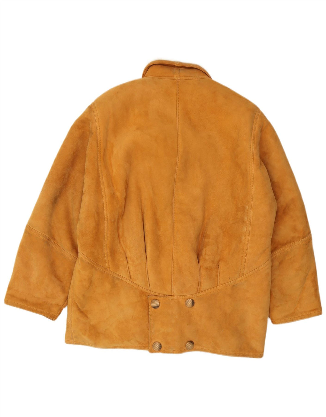 Vintage Damen Shearling Jacke IT 46 Großes braunes Shearling