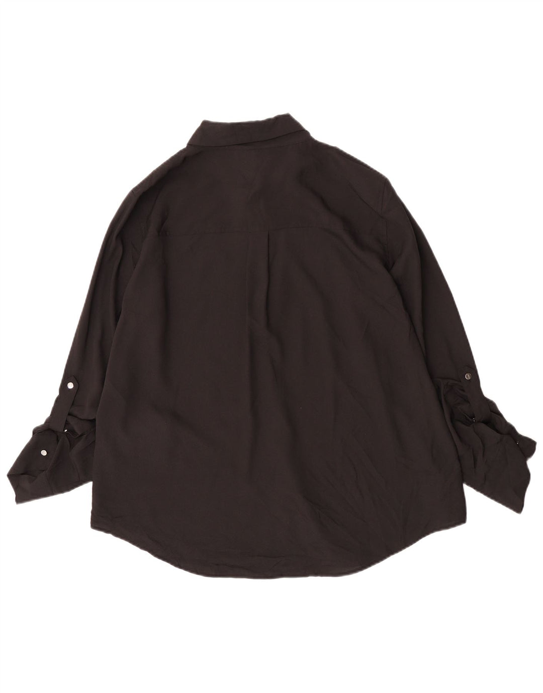 Dkny Damen-Hemdbluse, UK 44, Größe L, Schwarz, Polyester