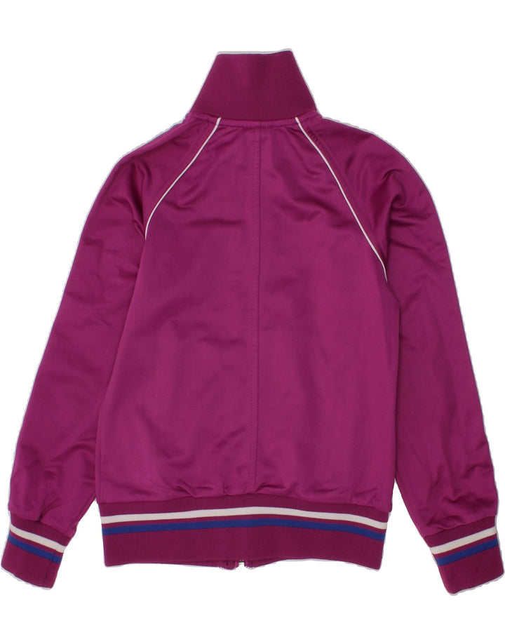 DIADORA Girls Tracksuit Top Jacket 7-8 Years Purple Polyester Vintage Diadora and Second-Hand Diadora from Messina Hembry 