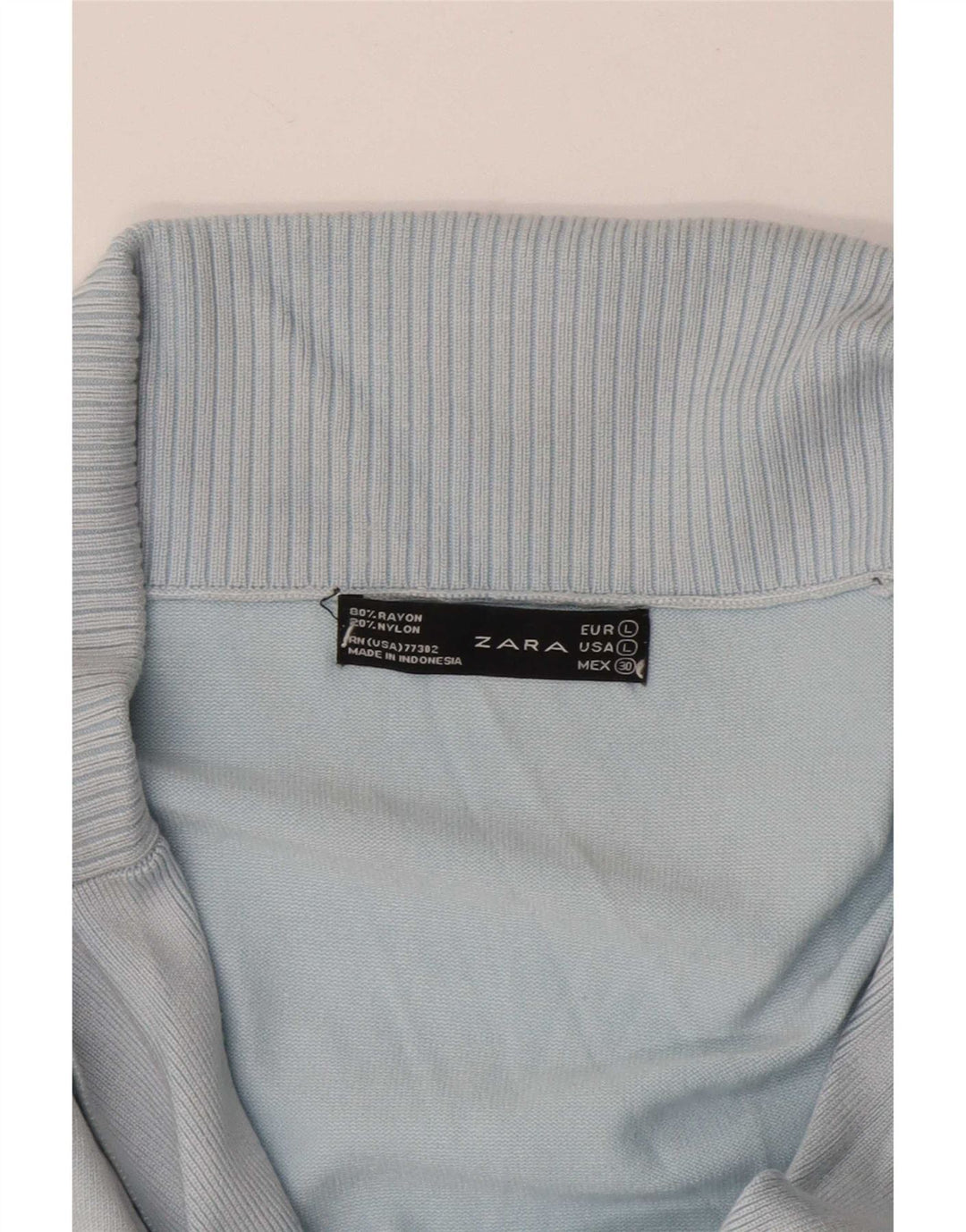 Zara Damen-Cardigan-Pullover UK 16 Large Blue Rayon