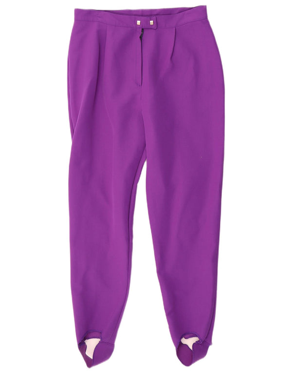 Vintage Damen Steigbügelhose IT 46 Groß W28 L29 Lila Acryl Sport