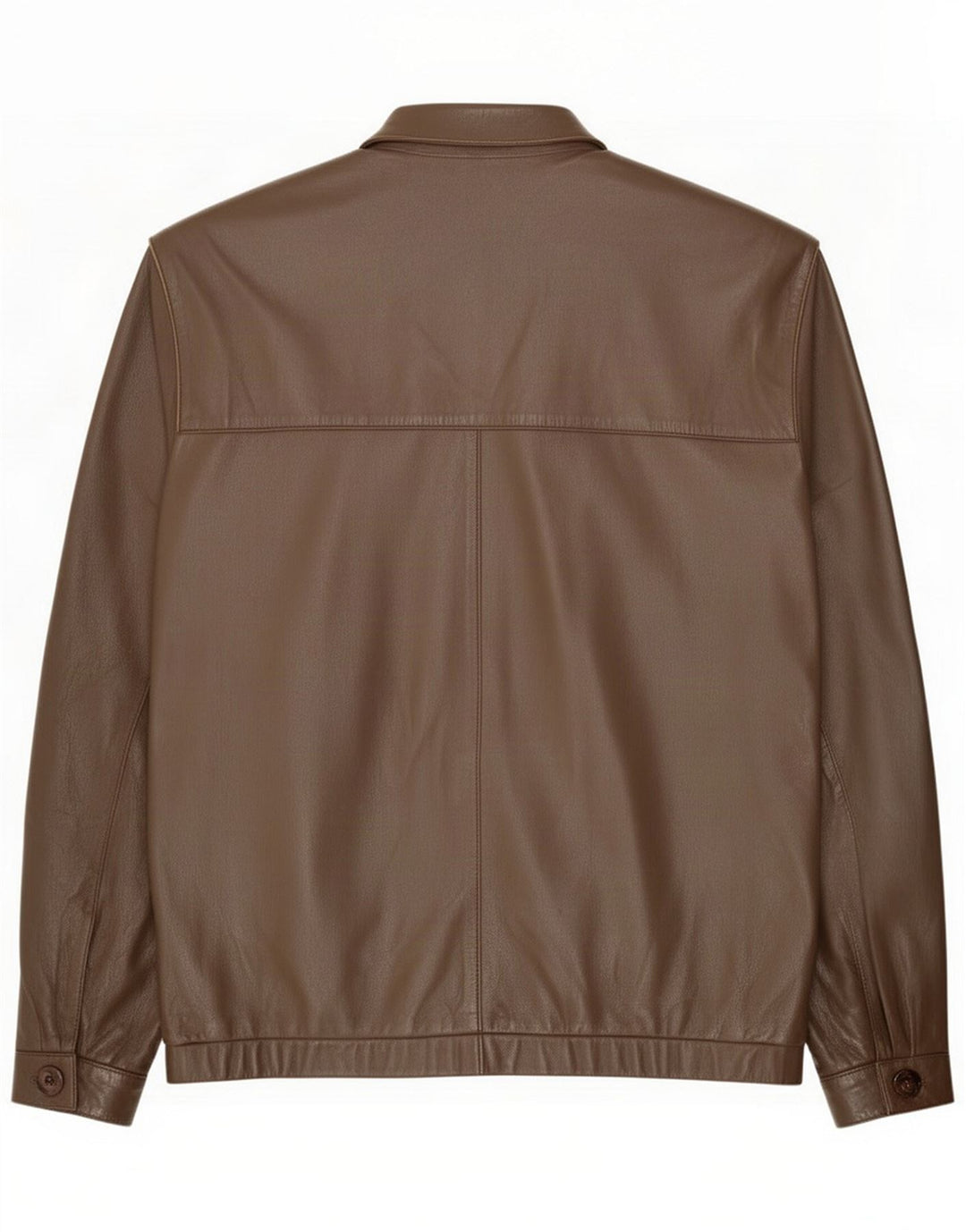 Vintage Herren Bomber-Lederjacke IT 50 Large Brown