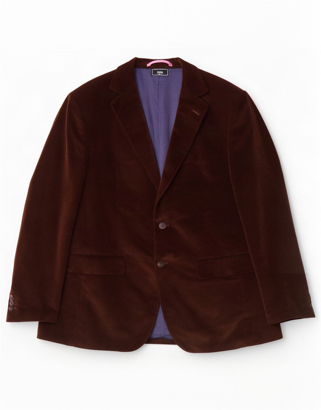 Gant Herren 2-Knopf-Blazer aus Cord, EU 50, große braune Baumwolle