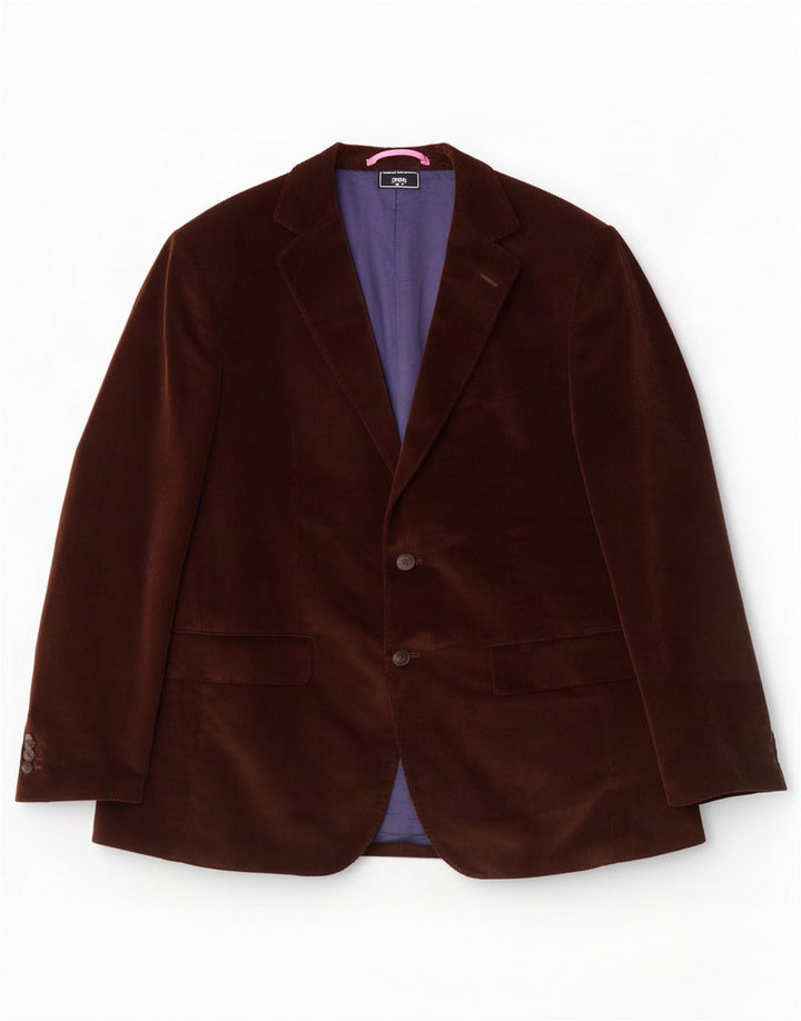 Gant Herren 2-Knopf-Blazer aus Cord, EU 50, große braune Baumwolle