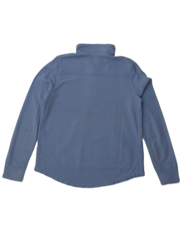 Vineyard Vines Damen-Sweatshirt in Übergröße mit Reißverschluss am Hals, Gr. 10, Größe S, Blau