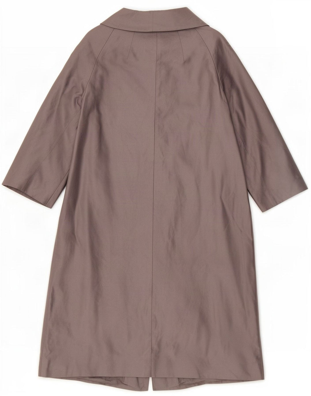 L.K. Bennett Womens Trench Coat UK 12 Medium Grey Silk