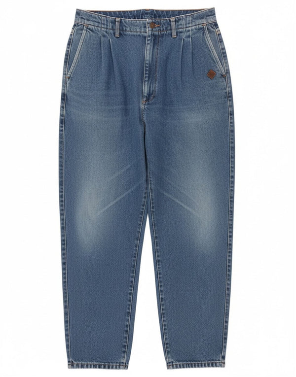 Vintage Damen High Waist Tapered Jeans W30 L29 Blaue Baumwolle