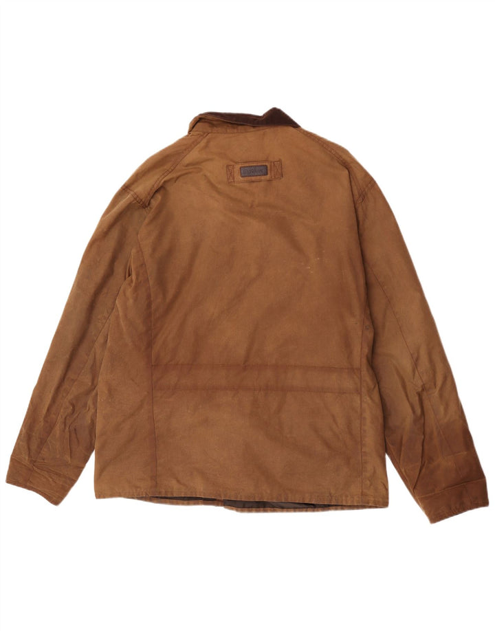 Barbour Herrenjacke aus gewachster Baumwolle, UK 38, Mittelbraun