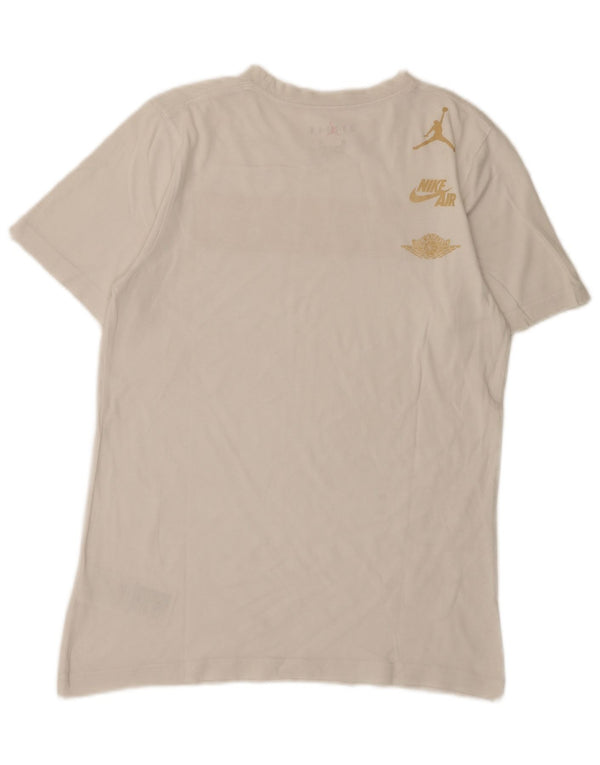 Jordan T-Shirt mit Grafik für Jungen, 13–14 Jahre, XL, weiße Baumwolle