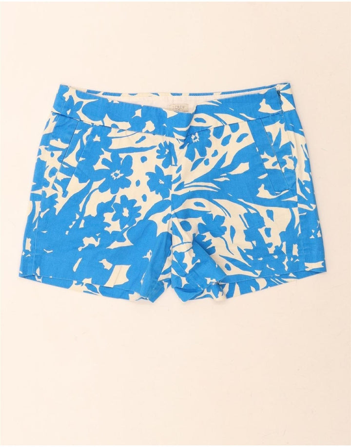 J. CREW Womens Chino Shorts US 8 Medium W32 Blue Floral Cotton Vintage J. Crew and Second-Hand J. Crew from Messina Hembry 