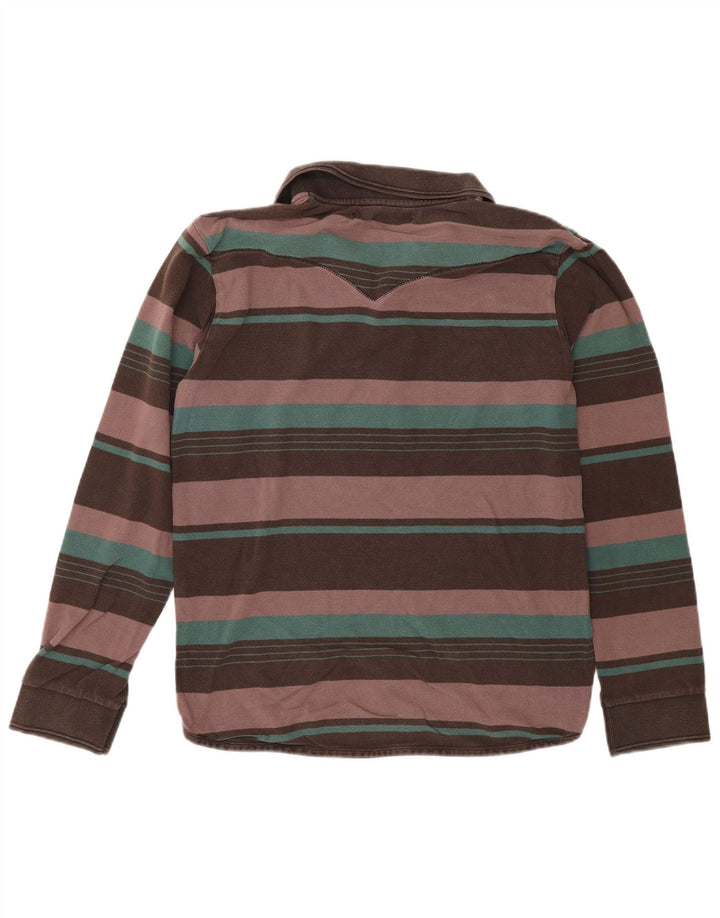 Levi's Herren-Langarm-Poloshirt, mittelgroß, mehrfarbig gestreift