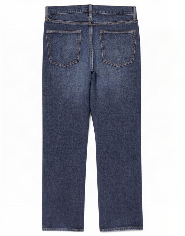 Gap Herren Straight Jeans W34 L31 Marineblaue Baumwolle