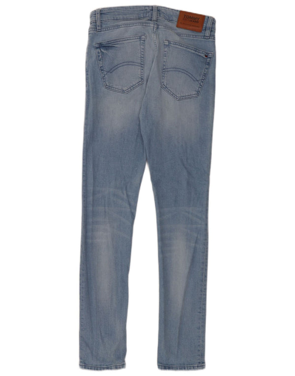 Tommy Hilfiger Damen Slim Tapered Jeans W29 L32 Blaue Baumwolle