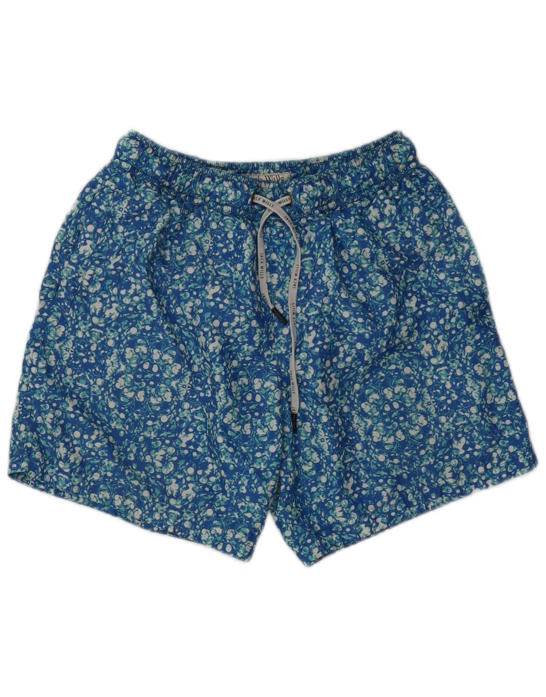 Jack Wills Herren-Badeshorts, XS, blaues Blumenmuster, Polyester