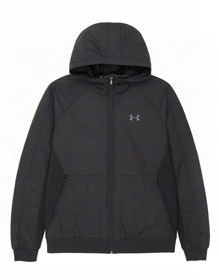 Under Armour Herren-Steppjacke mit Kapuze, UK 40, Größe L, Marineblau, Polyester
