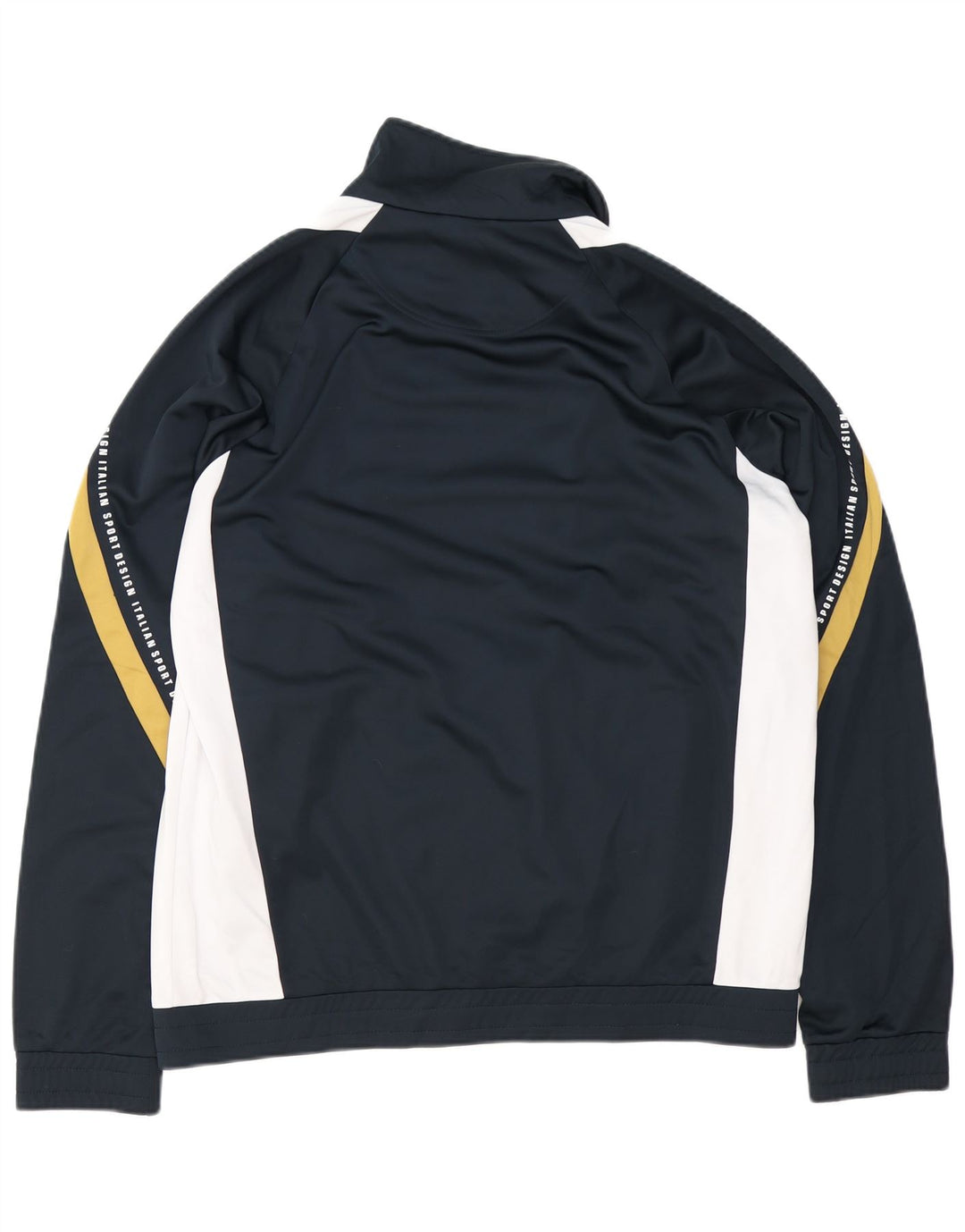 Lotto Herren-Trainingsanzugoberteil mit Grafik, 2XL, Marineblau, Farbblock-Polyester