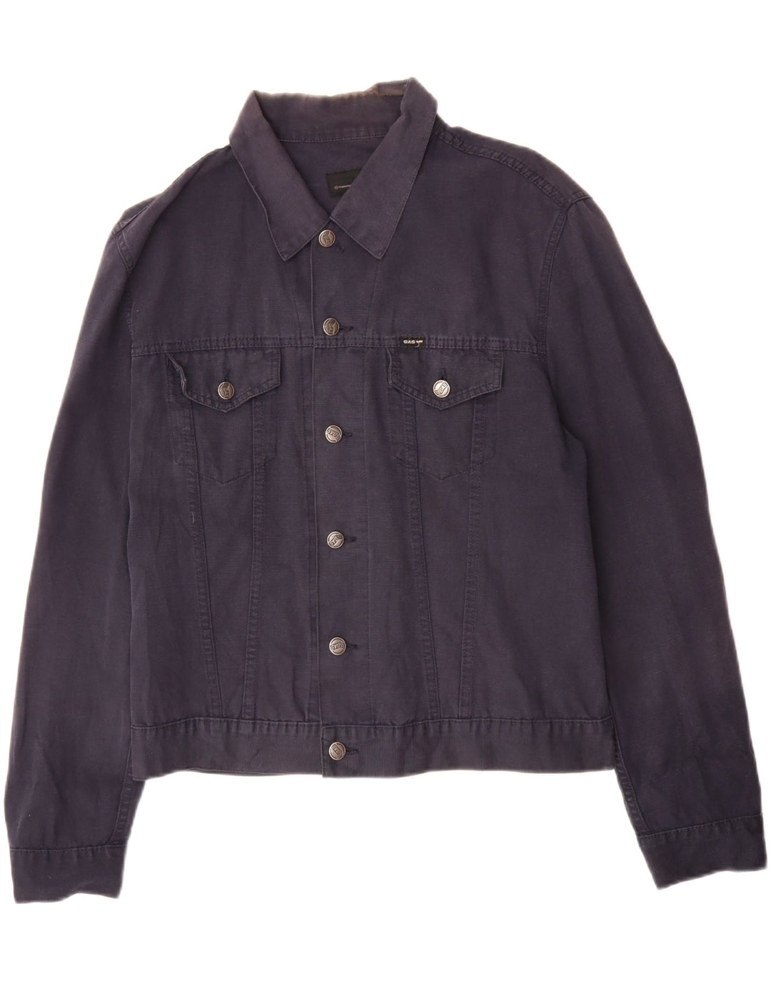 Gas Herren Bomberjacke UK 40 Große marineblaue Baumwolle