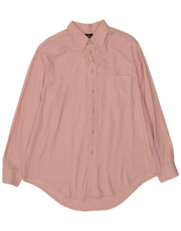 SUPERGA Herrenhemd, Größe 41/42, große rosa Baumwolle