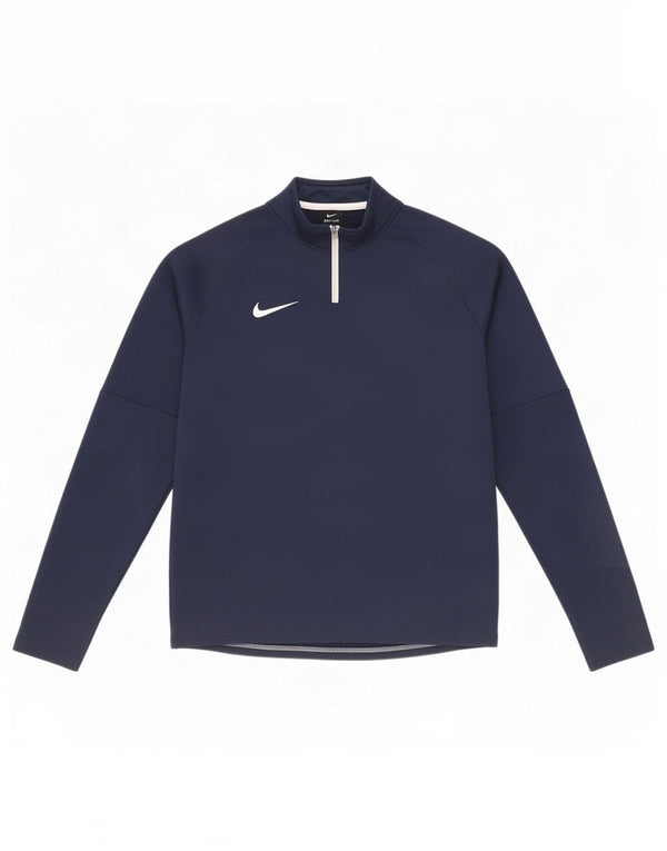 Nike Dri Fit Pullover-Trainingsanzugoberteil für Jungen, 13–14 Jahre, XL, Marineblau