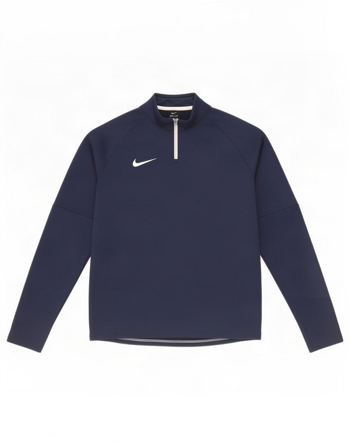 Nike Dri Fit Pullover-Trainingsanzugoberteil für Jungen, 13–14 Jahre, XL, Marineblau