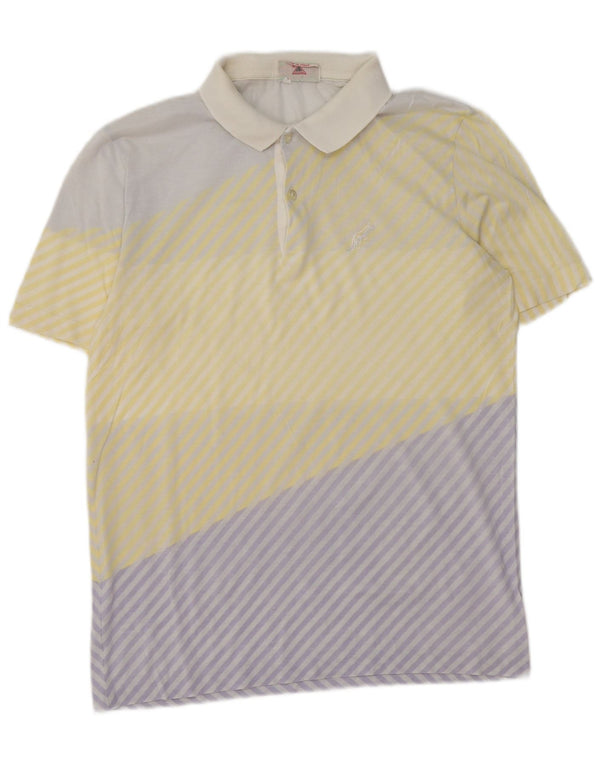 AUSTRALIAN L'ALPINA Mens Polo Shirt IT 52 Large Multicoloured Colourblock