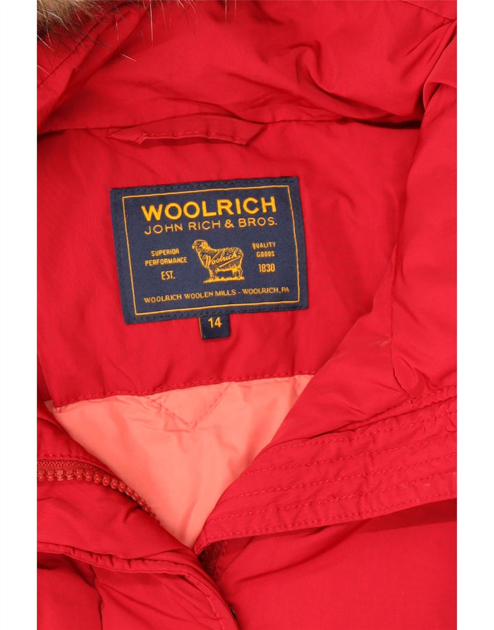Woolrich Windjacke mit Kapuze für Mädchen, 13–14 Jahre, Rot