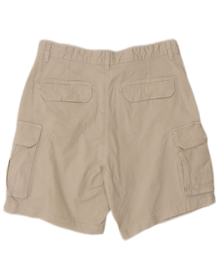 Zara Herren Cargoshorts EU 40 Medium W31 Beige Baumwolle