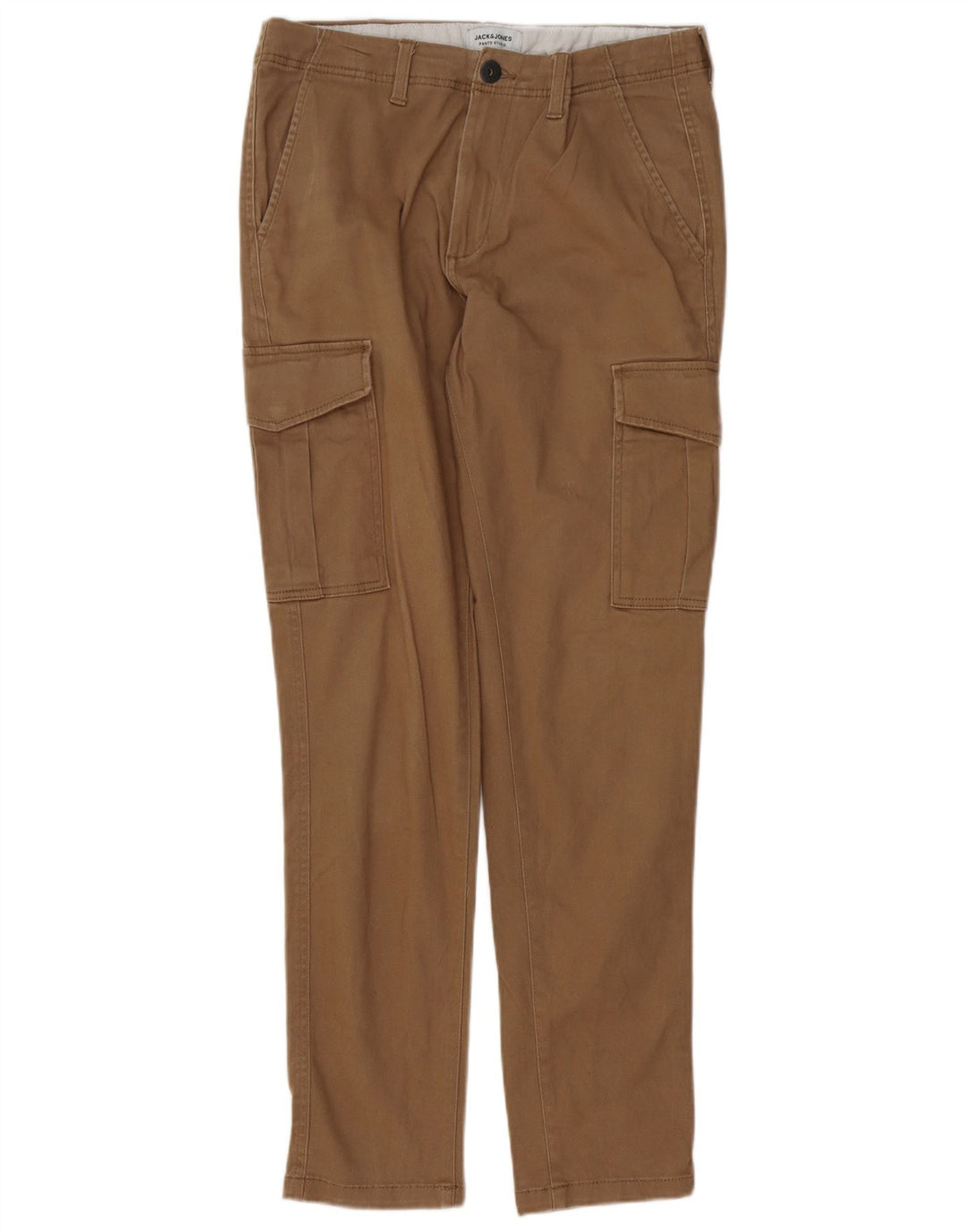 Jack & Jones Herren Slim Cargohose W32 L30 Braune Baumwolle