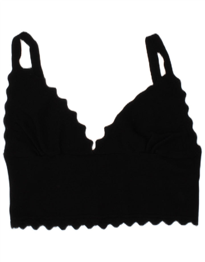 Zara Damen BH Crop Top Medium Schwarz Modern